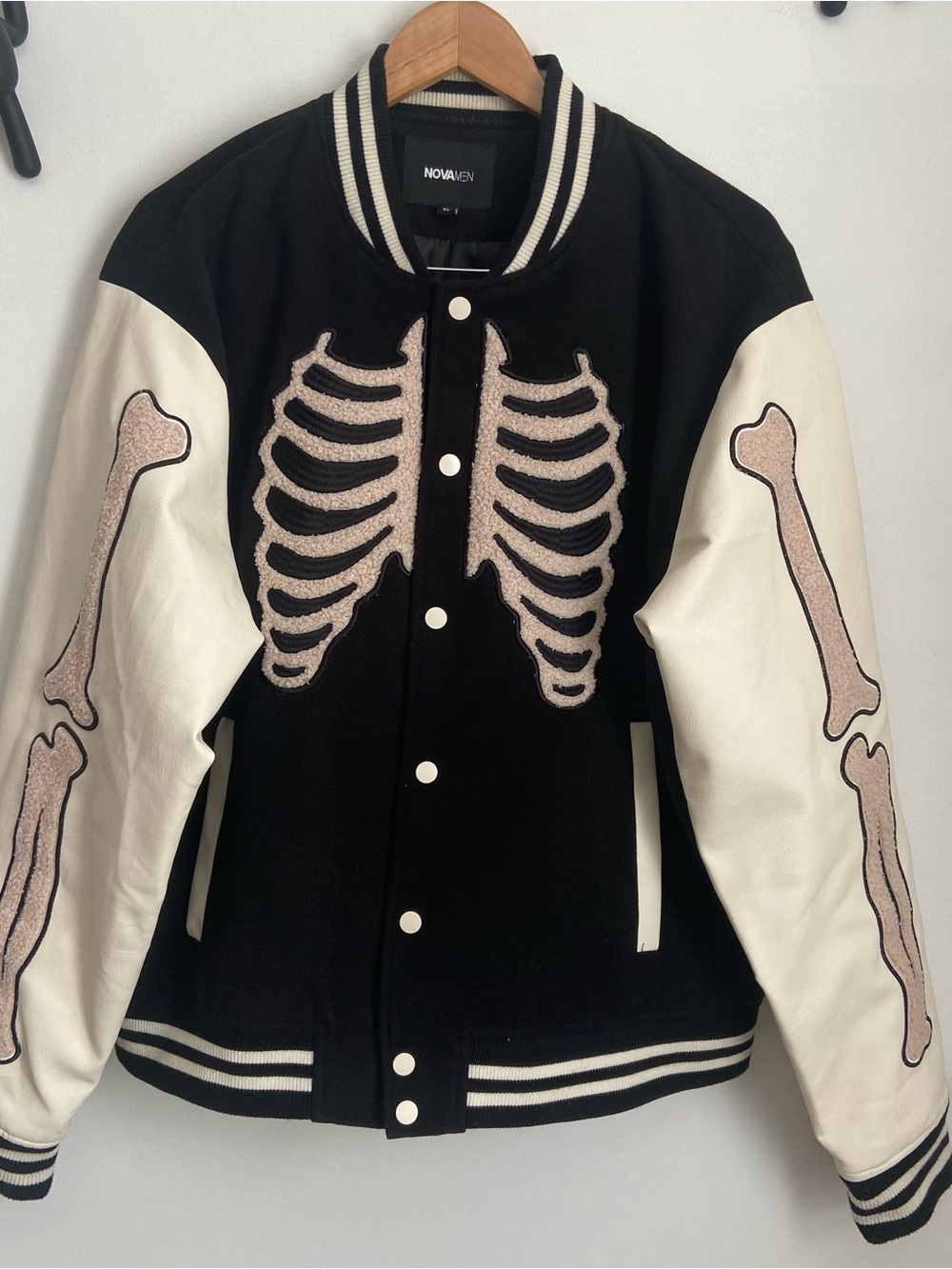 Skeleton Varsity Bomber Jacket